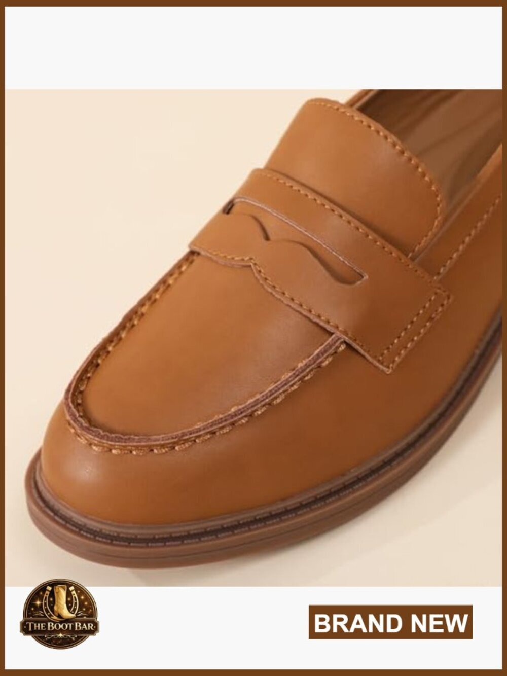 Leather Loafers for Women Slip Resistant Casual Work Shoes Driving Flats - Picture 4 of 7